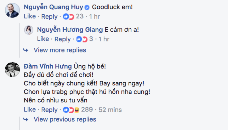 Hương Giang Idol được loạt sao Việt ủng hộ tham dự Hoa hậu Chuyển giới Quốc tế